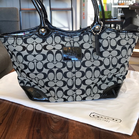 Coach Handbags - EUC COACH Bleeker Signature Tote Bag